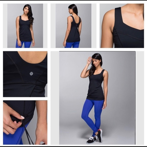 Lululemon Run Tame Me Tank‎ Top Cinch Waist Black 4